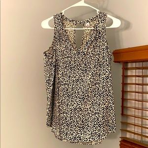 Leopard print tank worn once!